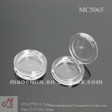 MC5065 Transparent small plastic container, empty makeup compact, blush palette